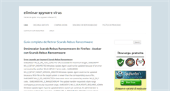 Desktop Screenshot of eliminarspywarevirus.com