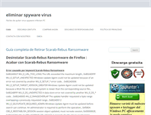 Tablet Screenshot of eliminarspywarevirus.com